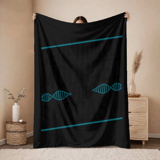 Sarcastic Genealogy DNA Test Genetics Biologist Throw Blankets