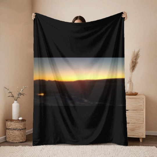 Palmer Station Sunrise Antarctica Gift. Throw Blankets