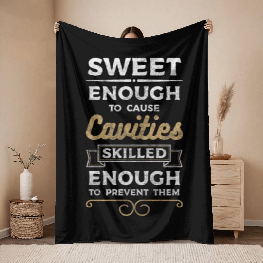 Doctor Tooth Medicine Jaw Throw Blankets