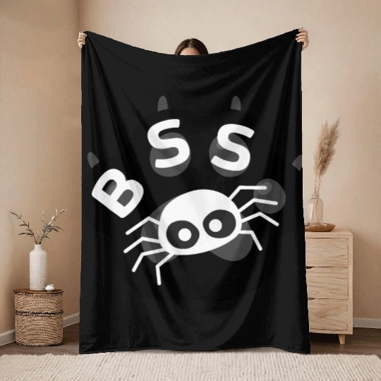BSS Barking Spider Society Barking Spiders MEME Throw Blankets