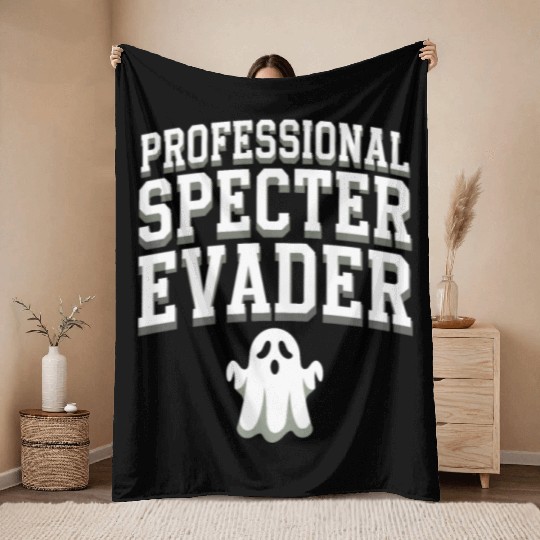 Paranormal Comedy Funny Ghost Humor Lighthearted Throw Blankets