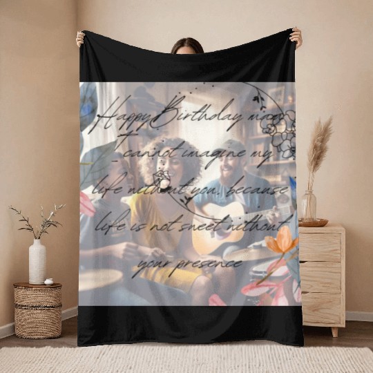Happy Birthday mam Throw Blankets