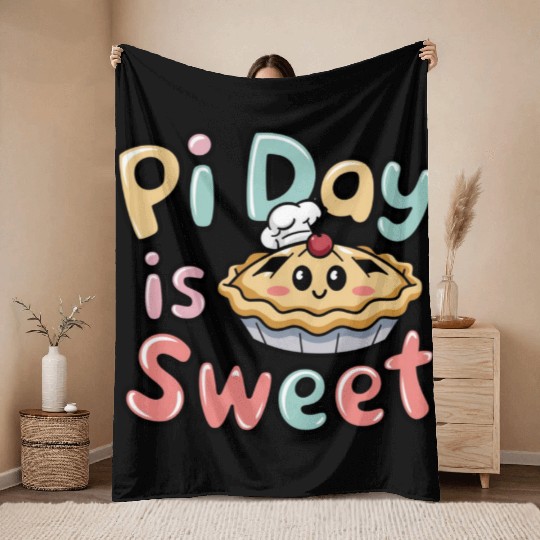 Pi Day Celebration Throw Blankets