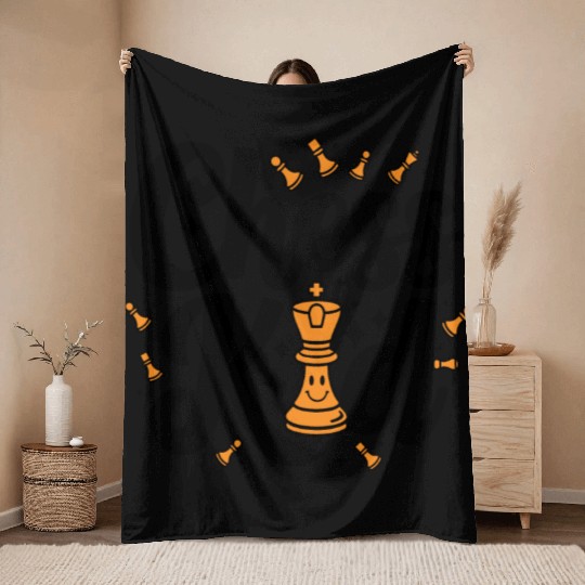 Chess Kid Saying Quotes Kids Throw Blankets