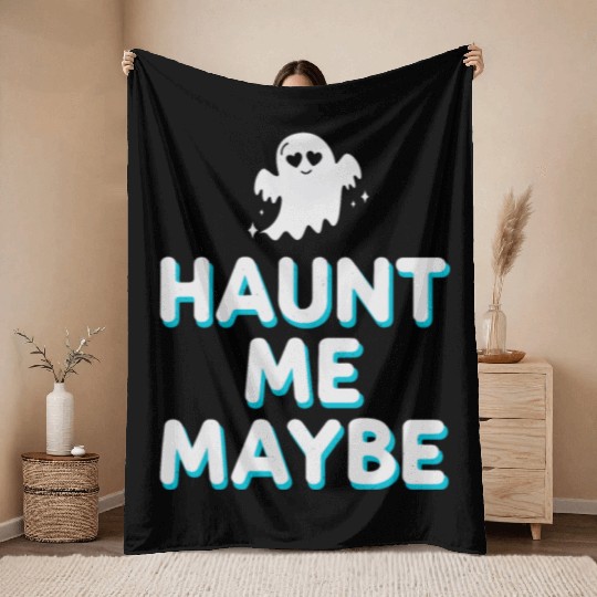 Paranormal Comedy Funny Ghost Humor Lighthearted Throw Blankets