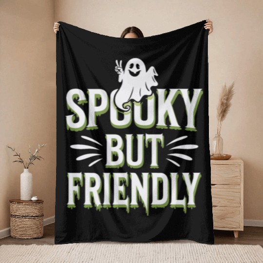 Paranormal Comedy Funny Ghost Humor Lighthearted Throw Blankets