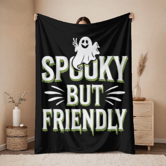Paranormal Comedy Funny Ghost Humor Lighthearted Throw Blankets