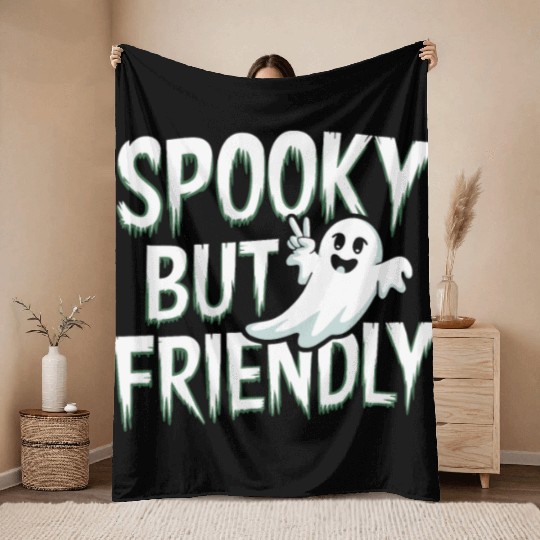 Paranormal Comedy Funny Ghost Humor Lighthearted Throw Blankets