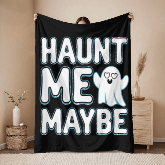 Paranormal Comedy Funny Ghost Humor Lighthearted Throw Blankets