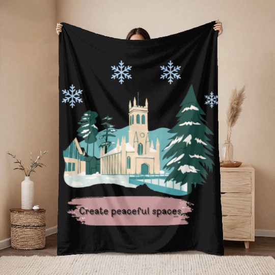CREATE PEACEFUL SPACES Throw Blankets