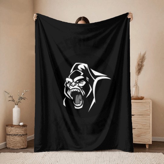 Gorilla Jiu Jitsu Throw Blankets