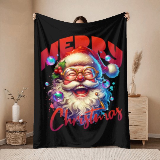 Merry Christmas Throw Blankets