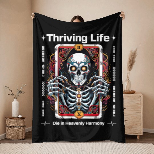 Thriving Life Throw Blankets
