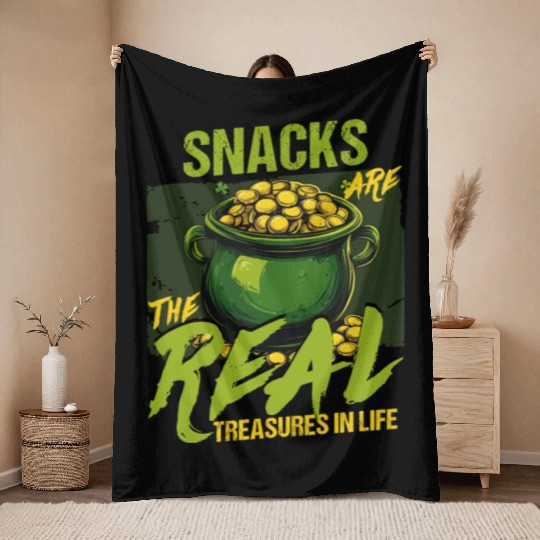 St Patricks Day Snacks Are the Real Treasures in Throw Blankets