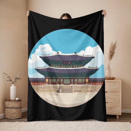 Old school Chinese kung fu Throw Blankets