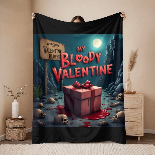 My bloody Valentine Throw Blankets