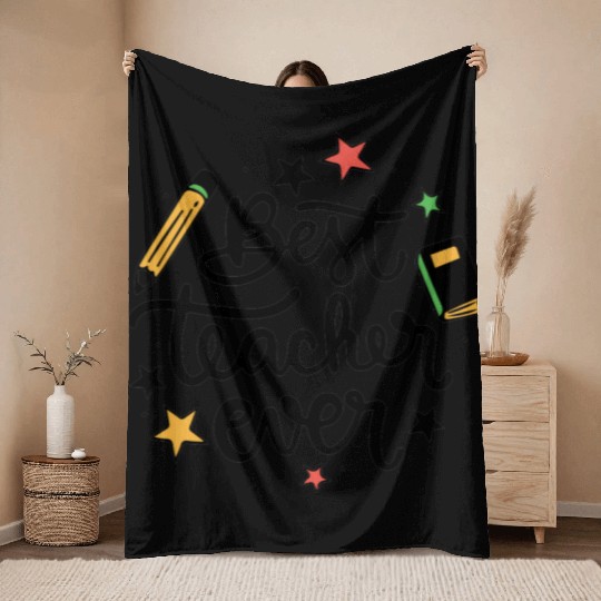 Best Teacher Ever Throw Blankets