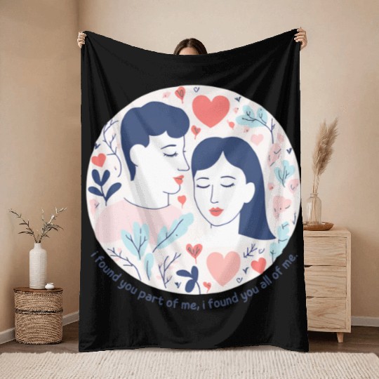 I Love You Throw Blankets