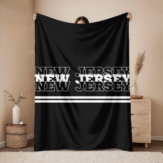 NEW JERSEY GARDEN STATE GROWN AND PROUD Throw Blankets