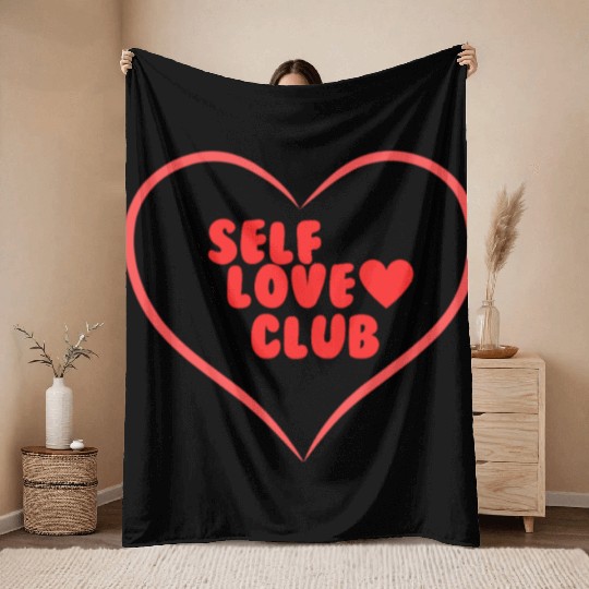 Self Love Club on Women's Throw Blankets