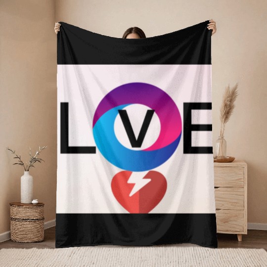 Love and valentine Throw Blankets From Brandy