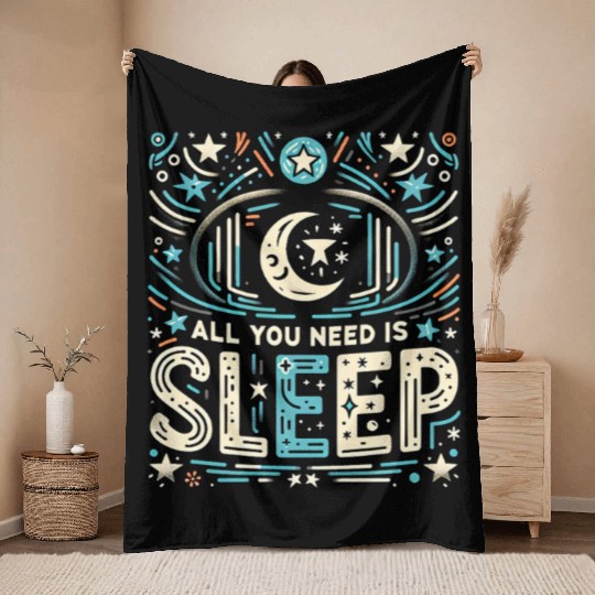 All You Need Is Sleep 17 Throw Blankets