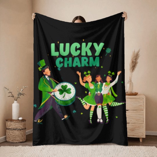 Lucky Charm Unisex Lightweight Crewneck Throw Blankets