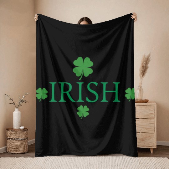 st patricks day;Ireland;irish music;st patrick Throw Blankets