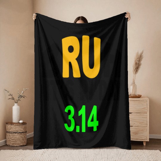 Fanny mathematics Bruh It's Pi Day Throw Blankets