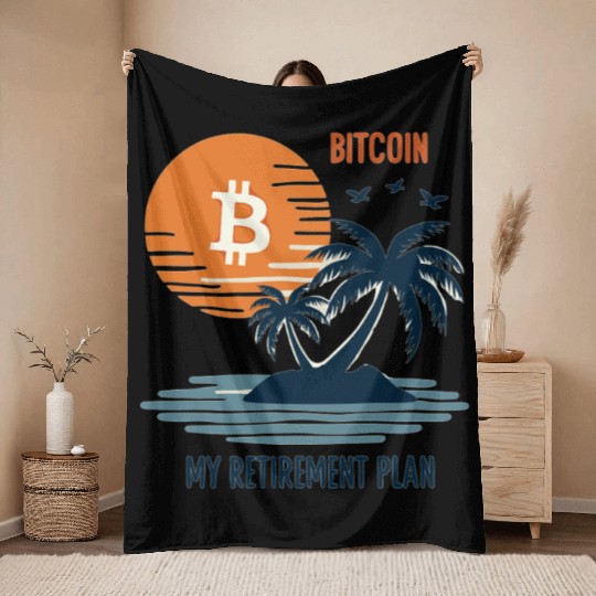 Bitcoin Retirement BTC - Crypto Investors Throw Blankets