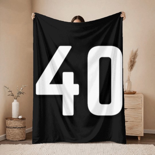 40th birthday Throw Blankets