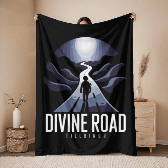 Divine Road, Modern Christian Throw Blankets