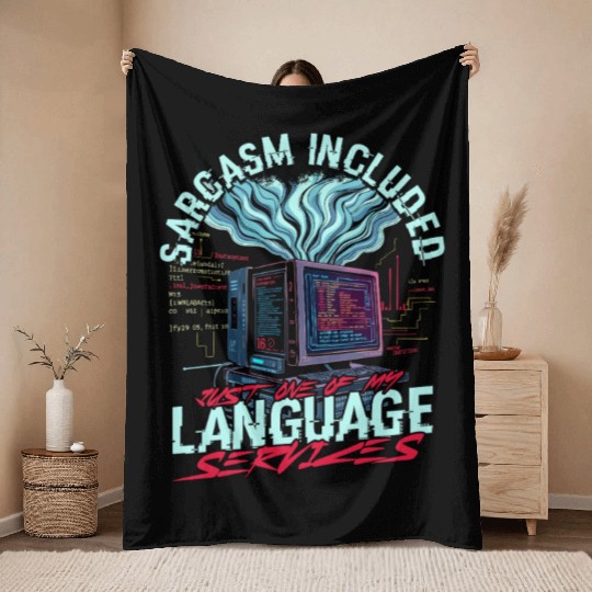 Computer Linguist Throw Blankets