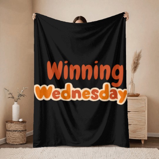 Winning Wednesday Mood Throw Blankets
