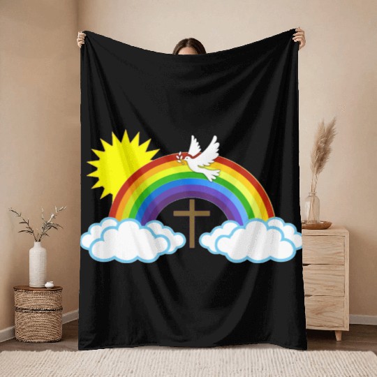 You're the Blessed! (no text) Throw Blankets