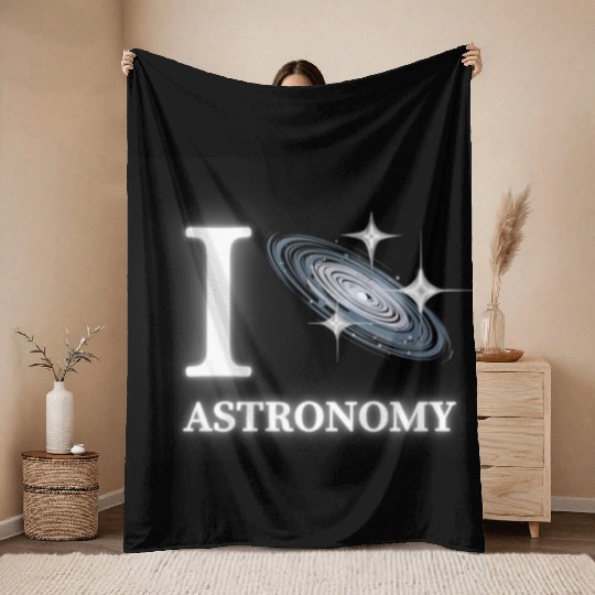Amateur Astronomy: I Love Astronomy Throw Blankets