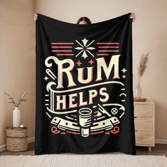 Rum Helps 11 Throw Blankets