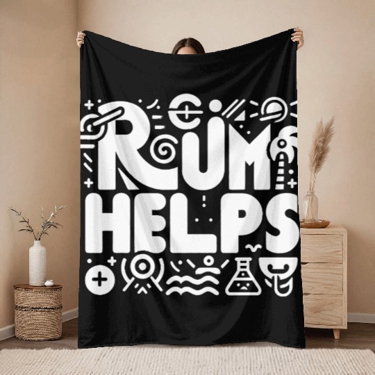 Rum Helps 8 Throw Blankets