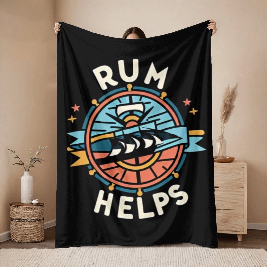 Rum Helps 6 Throw Blankets