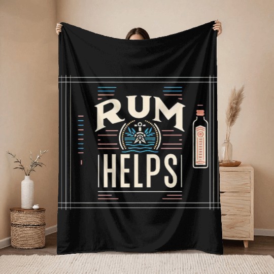 Rum Helps 7 Throw Blankets