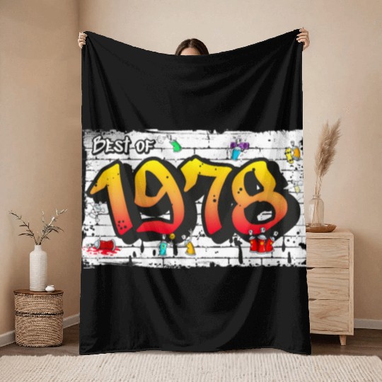 Retro Classic 1978 Graffiti – 47 Years of Throw Blankets