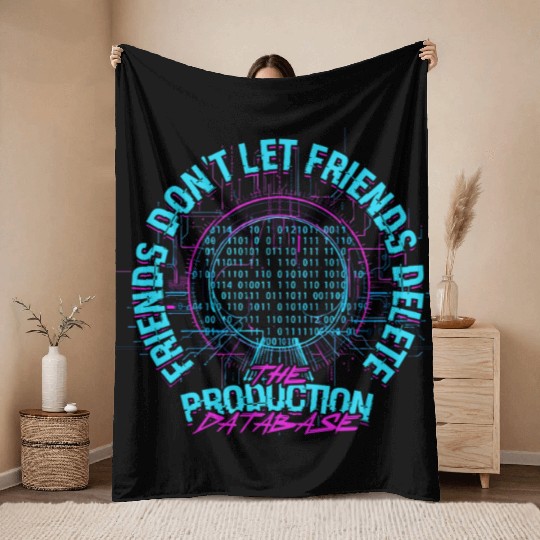 Theoretical Computer Scientist Production Database Throw Blankets