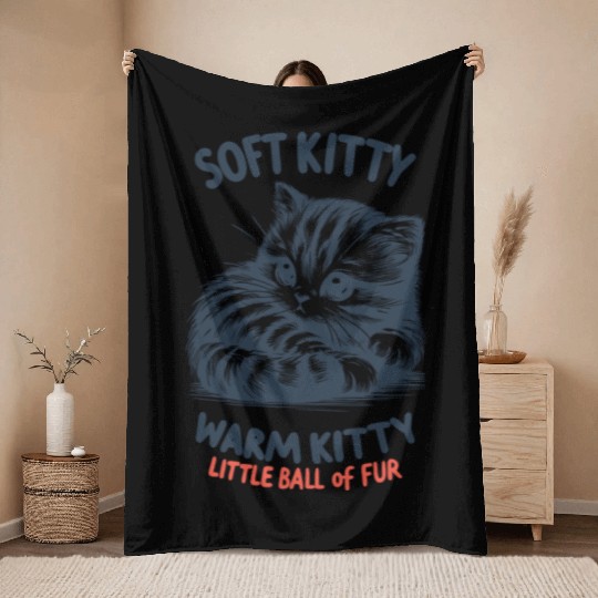 Soft Kitty Throw Blankets