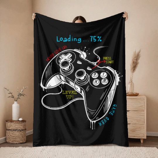 Next Level Gaming Throw Blankets