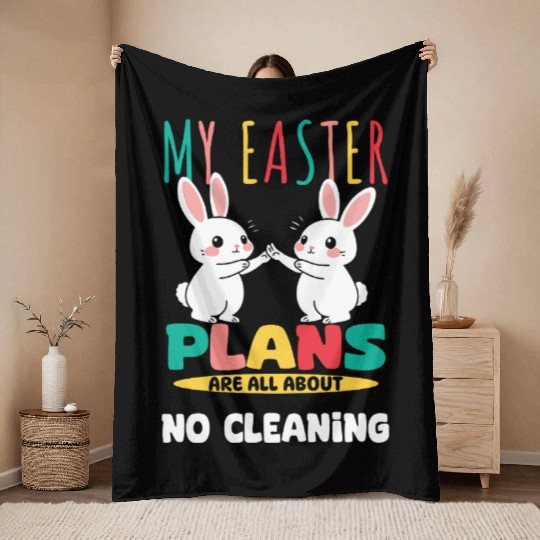 My Easter Plans Are All About No Cleaning Throw Blankets