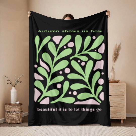 Whispers of Autumn Throw Blankets