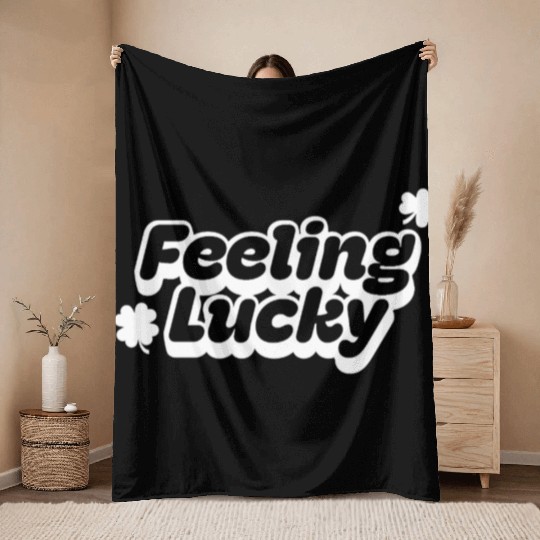 Feeling Lucky for St. Patrick's Day Throw Blankets