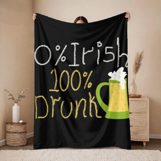 Funny St Patricks Day Throw Blankets - irish humor