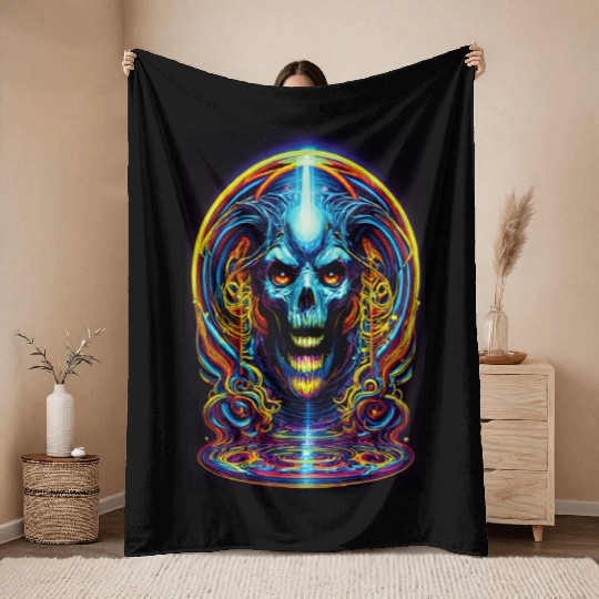 Metal AF Throw Blankets