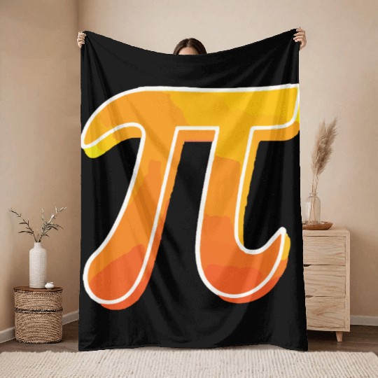Pi Day Math Lover – Geeky & Fun Design Throw Blankets